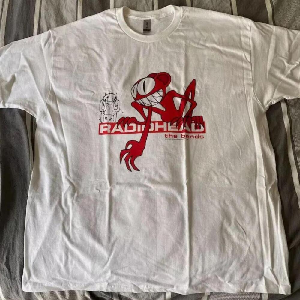 White And Red Radiohead The Bends T-Shirt